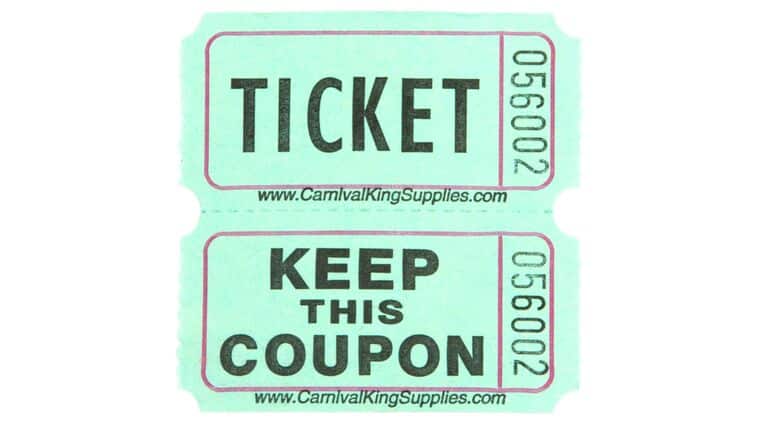 Green Stack Roll Tickets (Double Roll – 2,000 Tickets) | Rental