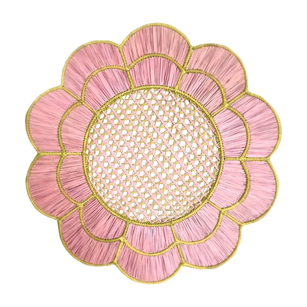 Blush Bloom Woven Placemat | Rental Blush Bloom Woven Placemat | Rental