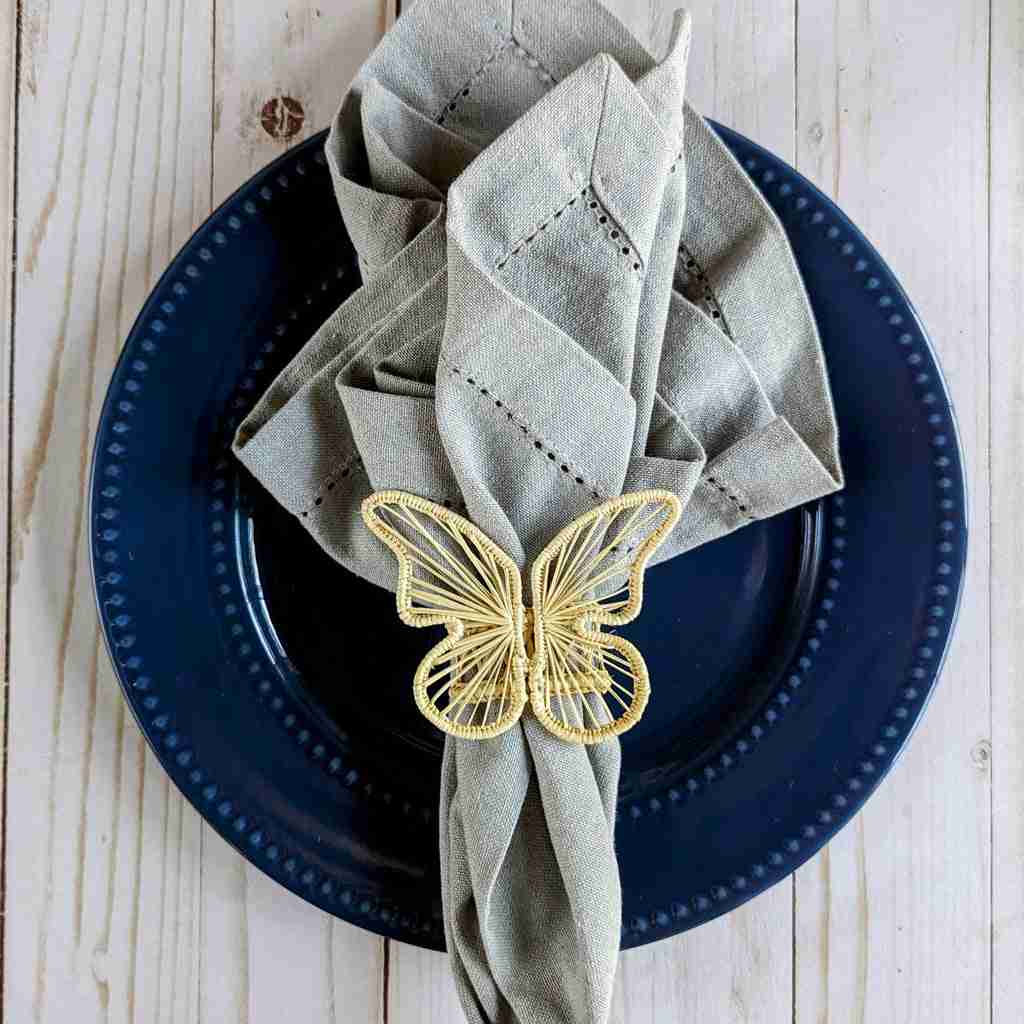 Butterfly Woven Napkin Ring | Rental Butterfly Woven Napkin Ring | Rental