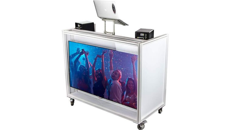 Odyssey MVDJ65W Majestic Rolling VDJ Booth 65-inch | Rental