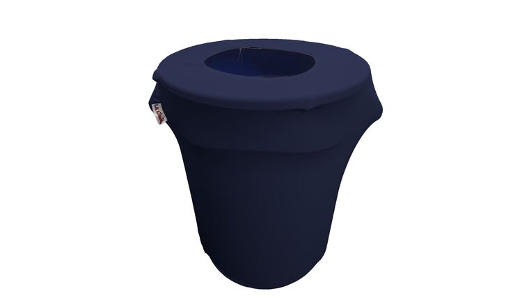 Spandex Trash Can Cover for 32-Gallon – Navy | Rental Spandex Trash Can Cover for 32-Gallon – Navy | Rental