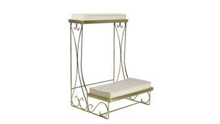 Bass Side By Side Single Kneeling Bench – Gold Leaf | Rental Bass Side By Side Single Kneeling Bench – Gold Leaf | Rental