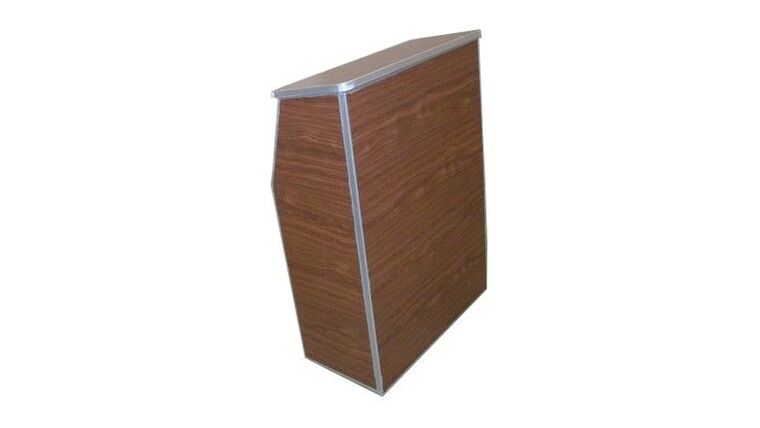 Portable Lecture Podium – Walnut | Rental Portable Lecture Podium – Walnut | Rental