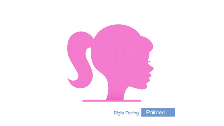 Barbie Silhouette Sign Face Prop – Right Facing – Wood – 5′ x 4′ | Rental Barbie Silhouette Sign Face Prop – Right Facing – Wood – 5′ x 4′ | Rental