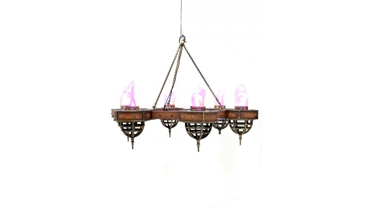 Flame Light Chandelier – One Tier (6 Lights) Prop | Rental
