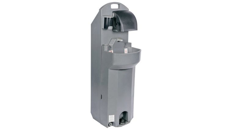 PolyJohn PSW2-1000 HandStand2 Grey 17 Gallon Deep Bowl Mobile Sink | Rental PolyJohn PSW2-1000 HandStand2 Grey 17 Gallon Deep Bowl Mobile Sink | Rental
