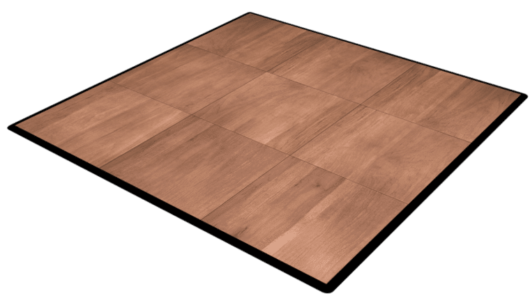 9′ x 9′ Dark Maple Dance Floor | Rental