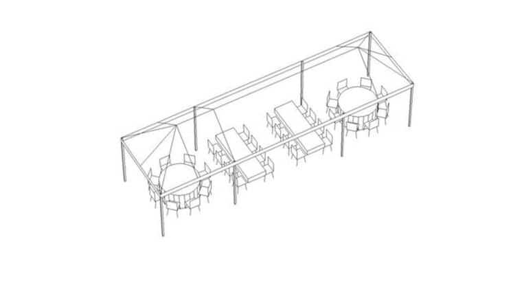 10′ x 35′ Frame Tent | White | Rental 10′ x 35′ Frame Tent | White | Rental