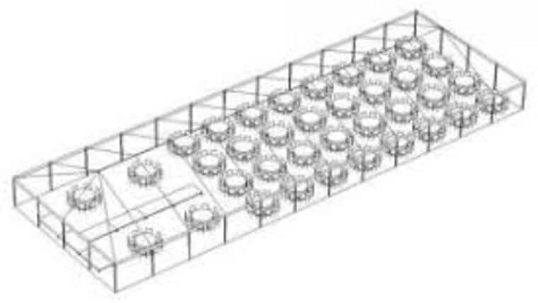 40′ x 120′ Frame Tent | White | Rental 40′ x 120′ Frame Tent | White | Rental