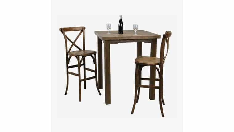 Package – X Back Bar High Table Set | Rental Package – X Back Bar High Table Set | Rental