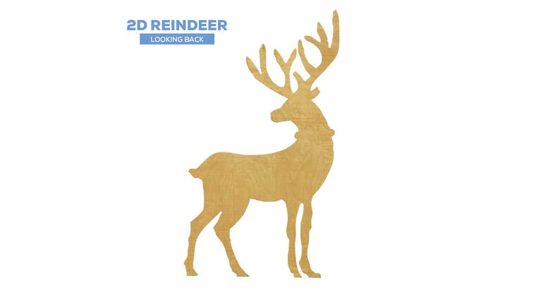 Wood Reindeer – Style E | Rental