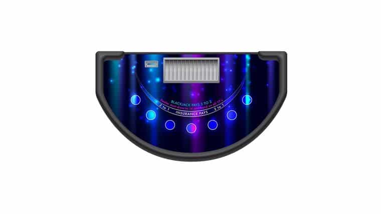 Blackjack – 6′ Casino Game Table Kit – Limelight | Rental Blackjack – 6′ Casino Game Table Kit – Limelight | Rental