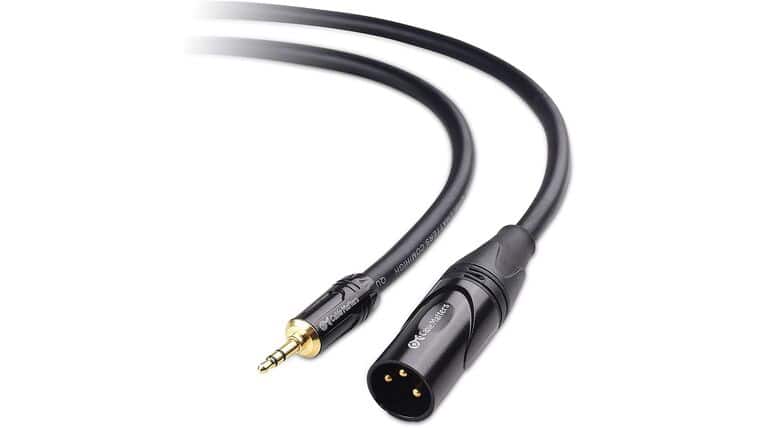 Cable Matters (1/8 Inch) 3.5mm to XLR Cable 6 ft Male to Male (XLR to 3.5mm Cable, XLR to 1/8 Cable, 1/8 to XLR Cable) | Rental Cable Matters (1/8 Inch) 3.5mm to XLR Cable 6 ft Male to Male (XLR to 3.5mm Cable, XLR to 1/8 Cable, 1/8 to XLR Cable) | Rental