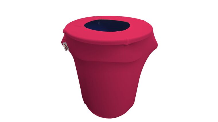 Spandex Trash Can Cover for 32-Gallon – Fuchsia | Rental Spandex Trash Can Cover for 32-Gallon – Fuchsia | Rental