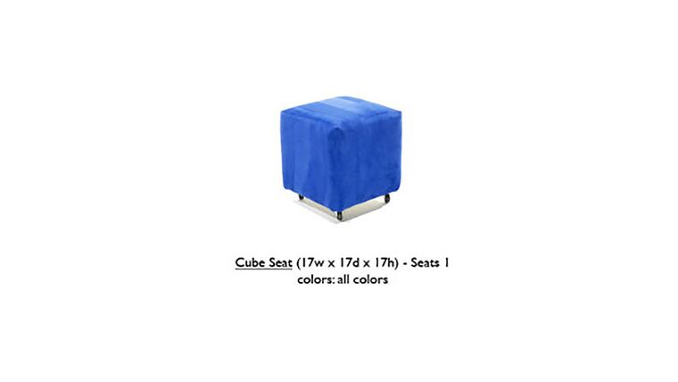 Cube Seat – Royal Blue | Rental