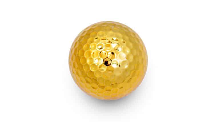 Metallic Gold Golf Ball | Rental