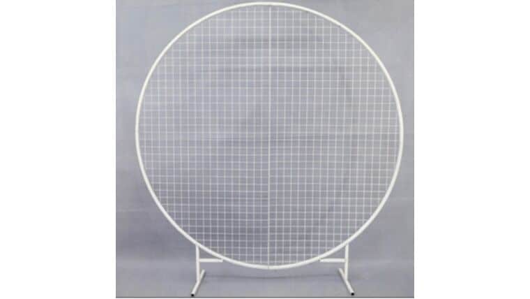 Metal – Gridwall Rental Round – White | Rental