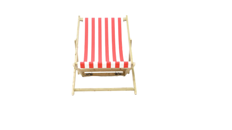 Deck Chair – Giant Deck Chair – Red Stripe | Rental