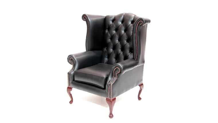 Armchair – Black Wing Back Armchair | Rental