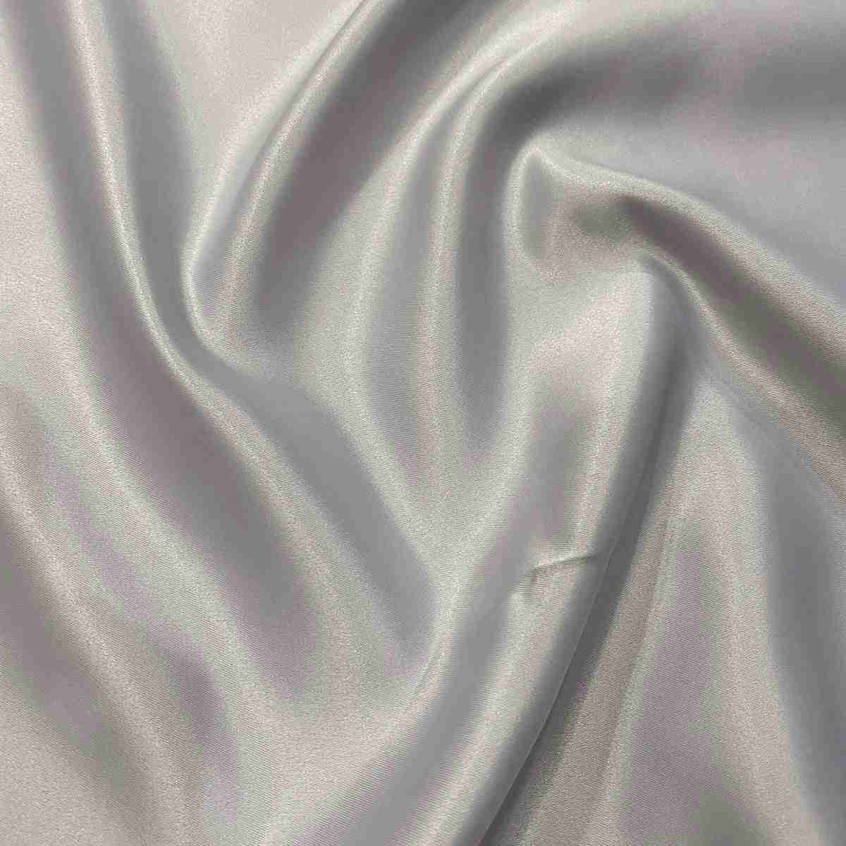 Lamour (Dull) Satin Table Runner in Silver 1301 | Rental