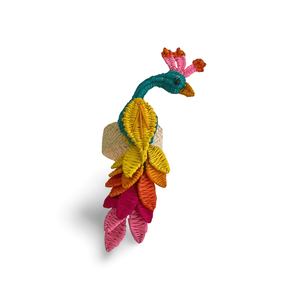 Peacock Iraca Woven Napkin Ring | Rental