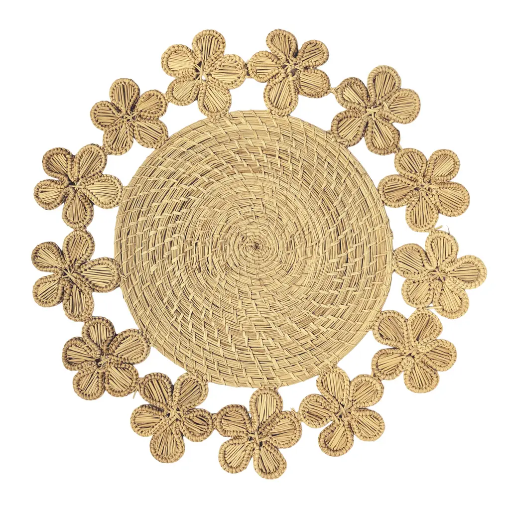 Plumeria Woven Placemat | Rental Plumeria Woven Placemat | Rental