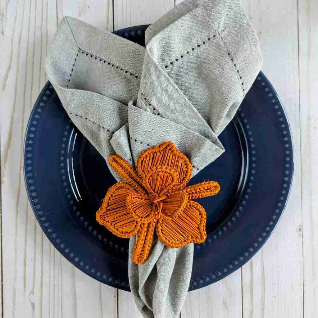 Thanksgiving Orchid Woven Napkin Ring | Rental Thanksgiving Orchid Woven Napkin Ring | Rental