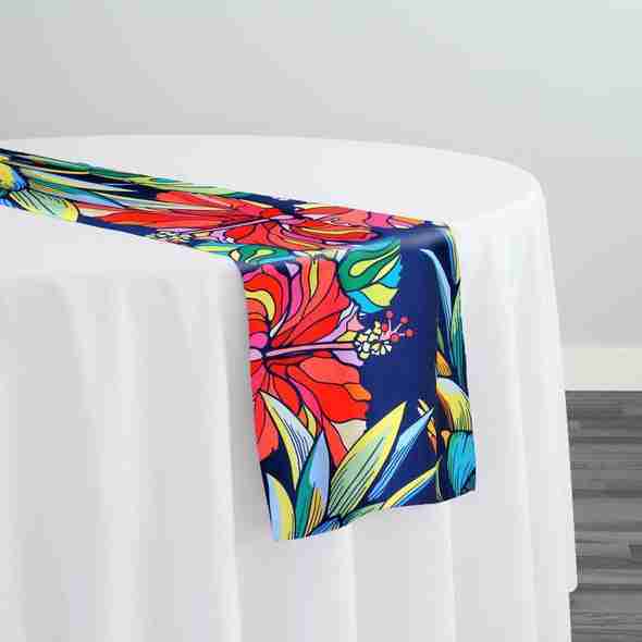 Tropical Funk (Poly Print) Table Runner | Rental Tropical Funk (Poly Print) Table Runner | Rental