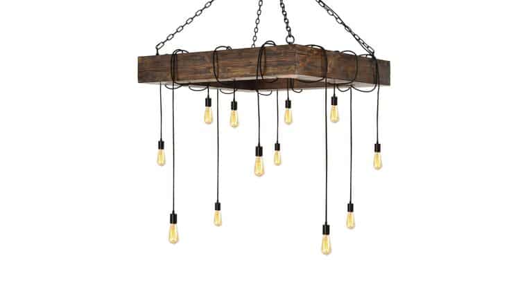 Edison Timber Chandelier | Rental