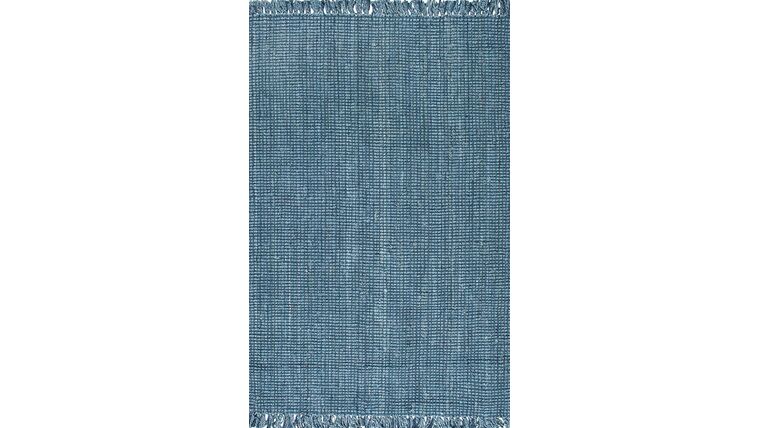 Jute Rug | 5′ x 7′ 6″ | Blue | Rental