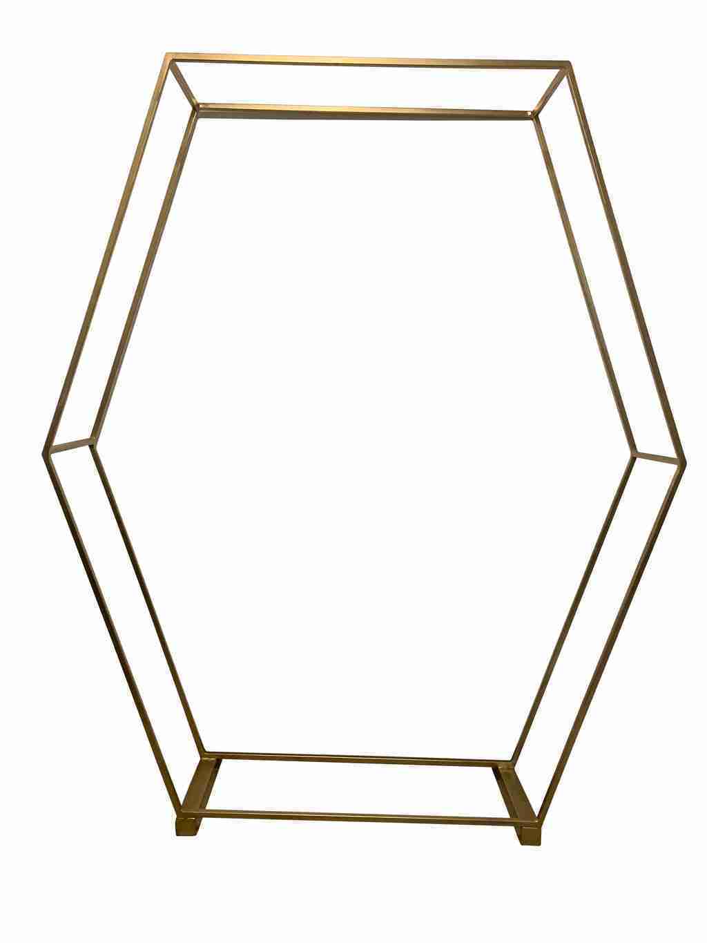 Gold Hexagon Stand | Rental Gold Hexagon Stand | Rental