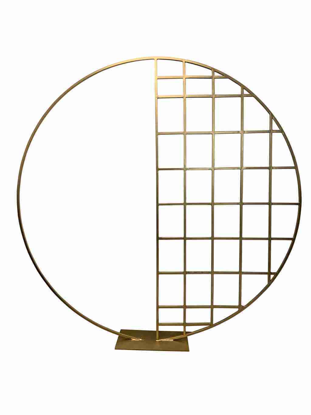 Half Screen Gold Circle Backdrop | Rental Half Screen Gold Circle Backdrop | Rental
