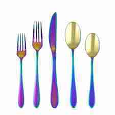 Package – Byram Rainbow Mirror 5 Piece Flatware Set | Rental Package – Byram Rainbow Mirror 5 Piece Flatware Set | Rental