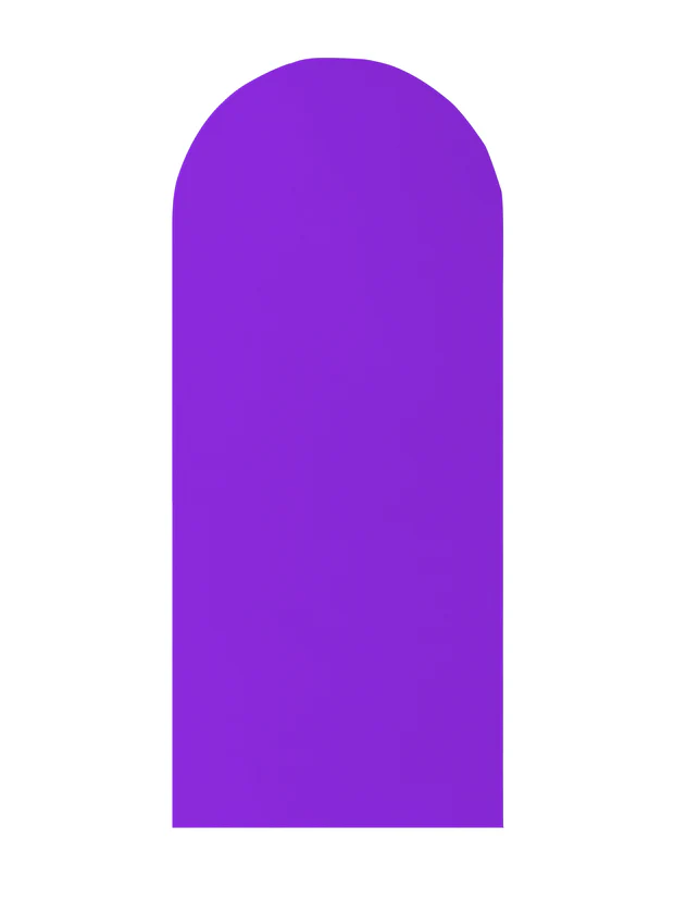 Purple Round Arch Backdrop | Rental