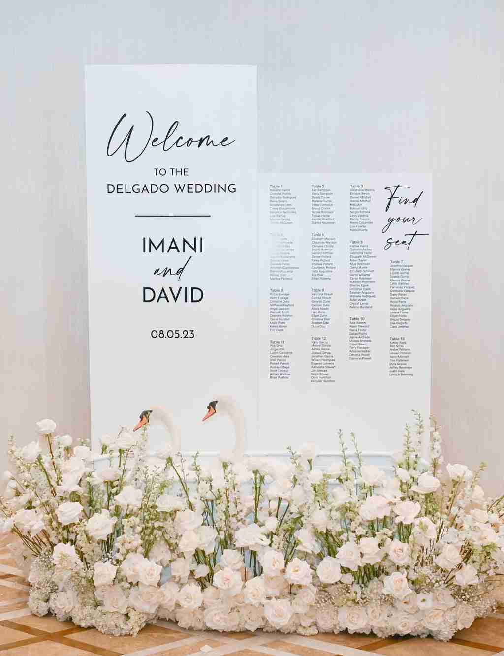 Welcome Sign & Seating Chart Display (Wording Not Included) | Rental Welcome Sign & Seating Chart Display (Wording Not Included) | Rental