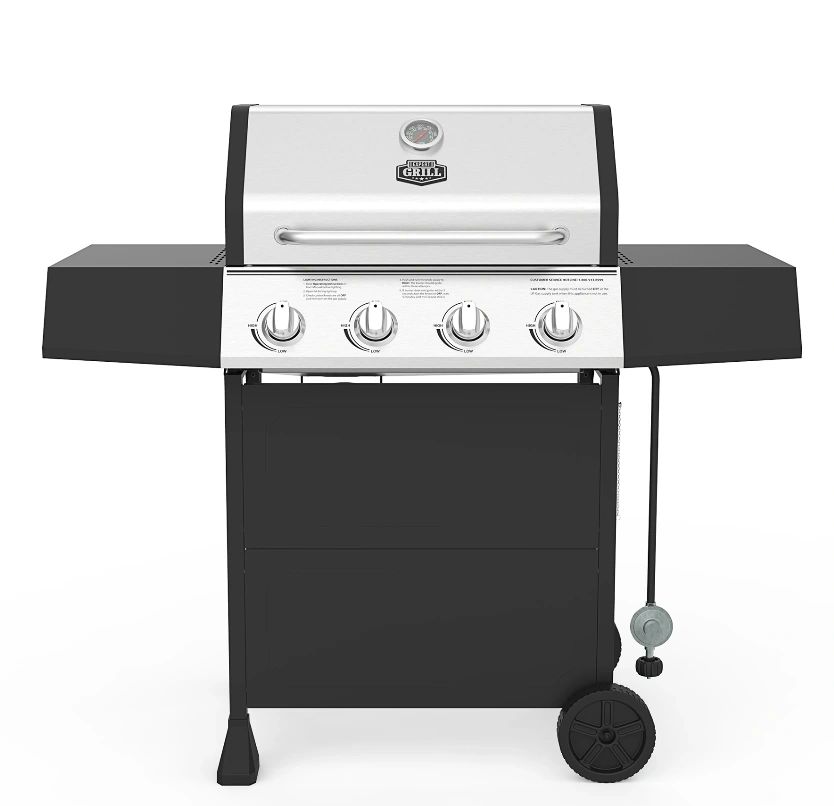 4 Burner BBQ Grill With 1 Propane Tank – Kosher () (Featured) | Rental