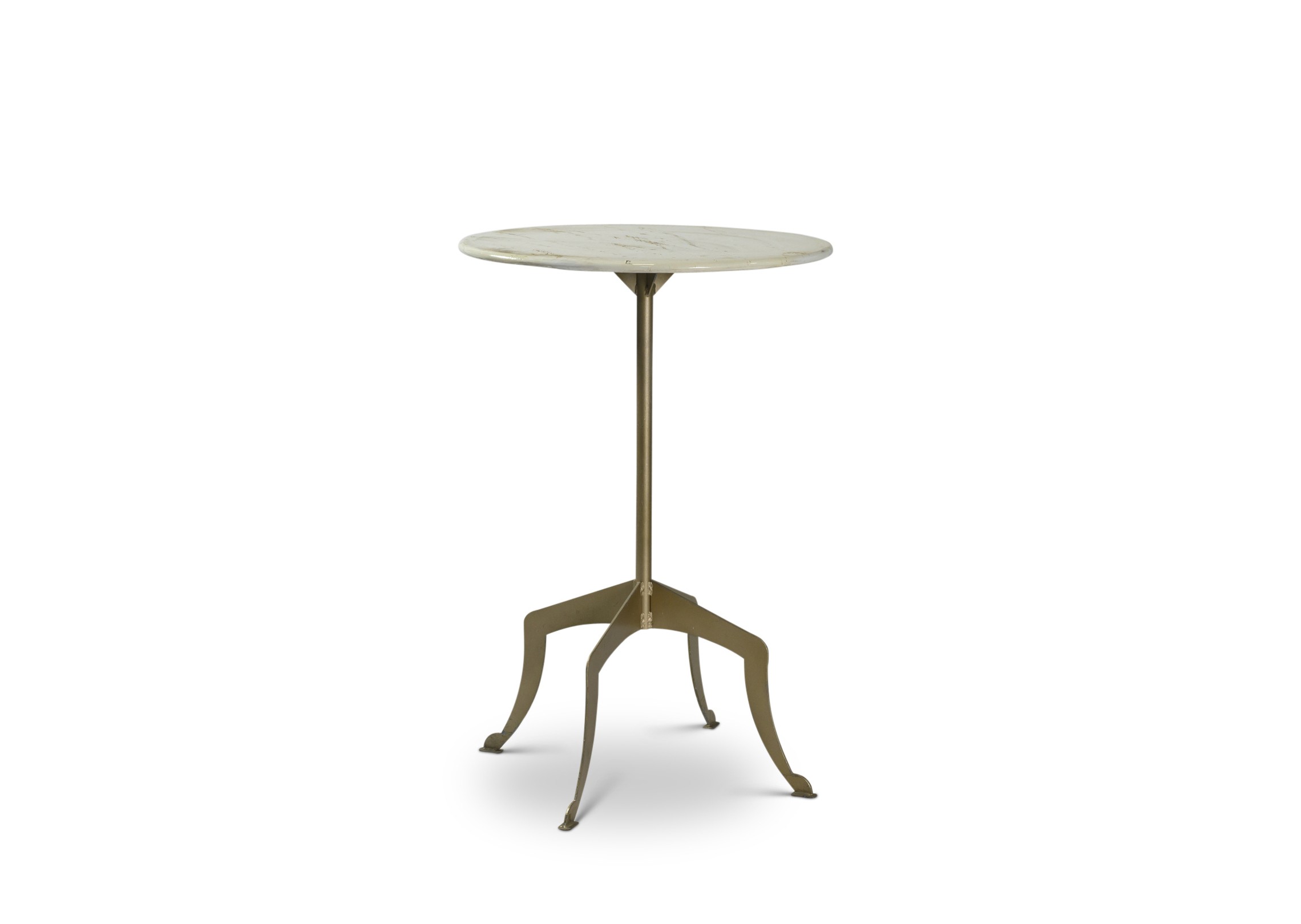 Eleanor Gold Cocktail Table – White Top | Rental Eleanor Gold Cocktail Table – White Top | Rental