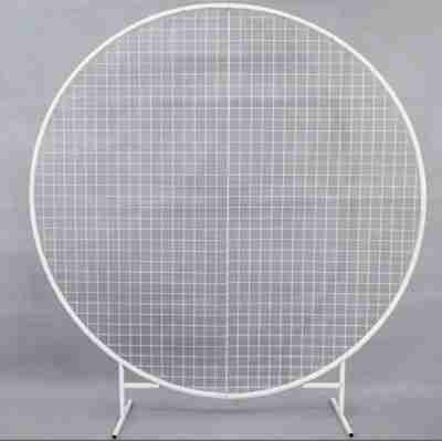 Round Grid Backdrop  | Rental