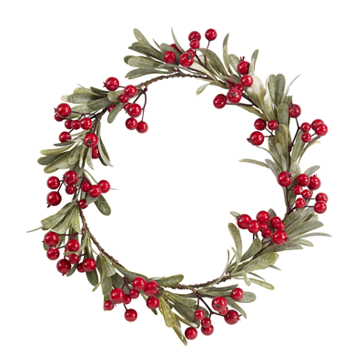 WR445 Red Berry Wreath | Rental