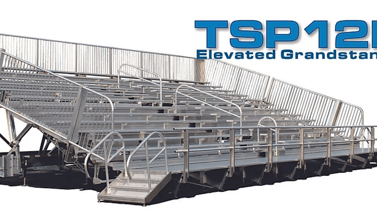 Bleacher – TSP12E-45 Mobile Grandstands Bleacher Trailer (Seats 330*) | Rental Bleacher – TSP12E-45 Mobile Grandstands Bleacher Trailer (Seats 330*) | Rental