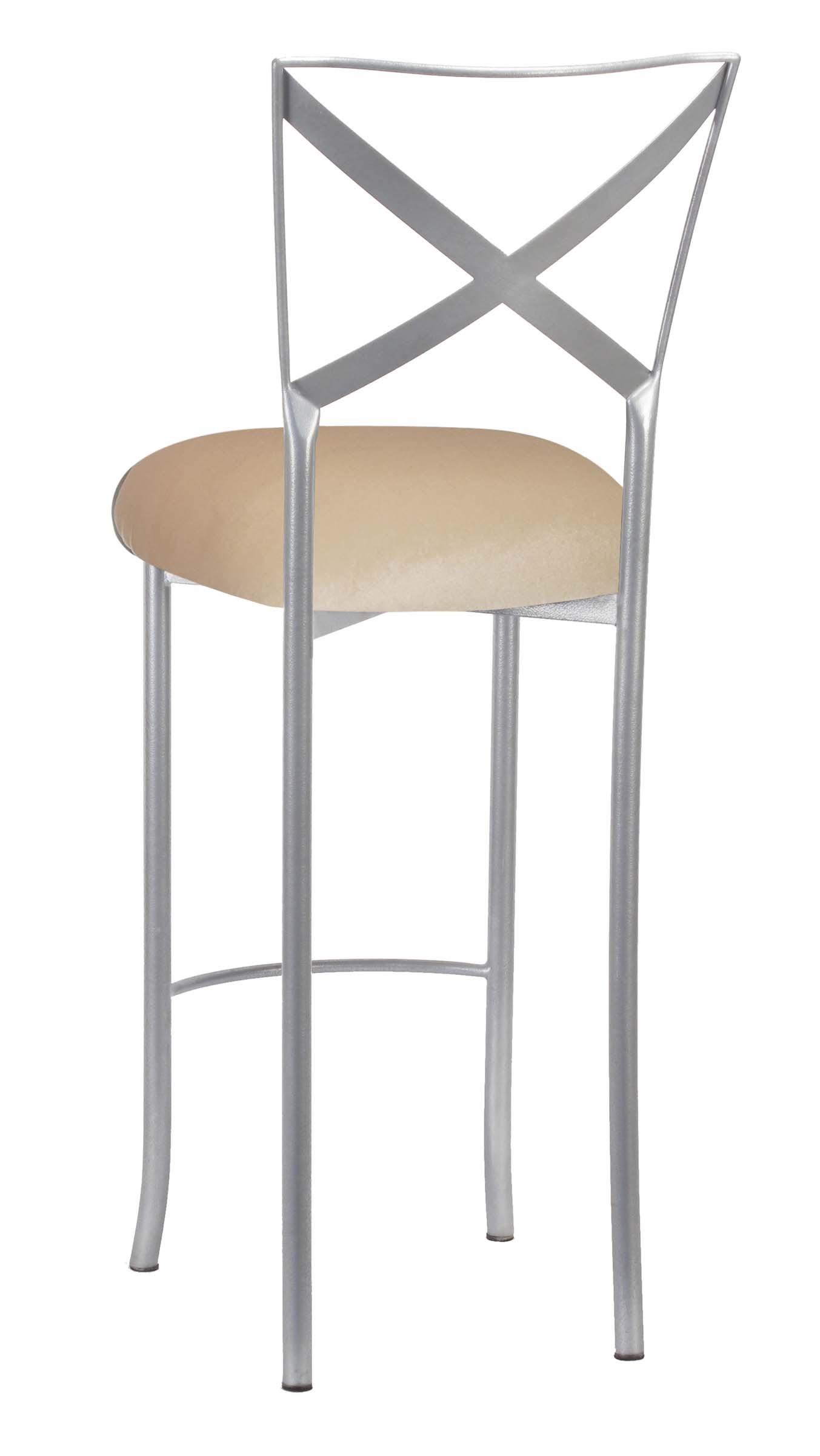 Simply X Barstool with Champagne Velvet Cushion – Chameleon Chair Collection | Rental Simply X Barstool with Champagne Velvet Cushion – Chameleon Chair Collection | Rental