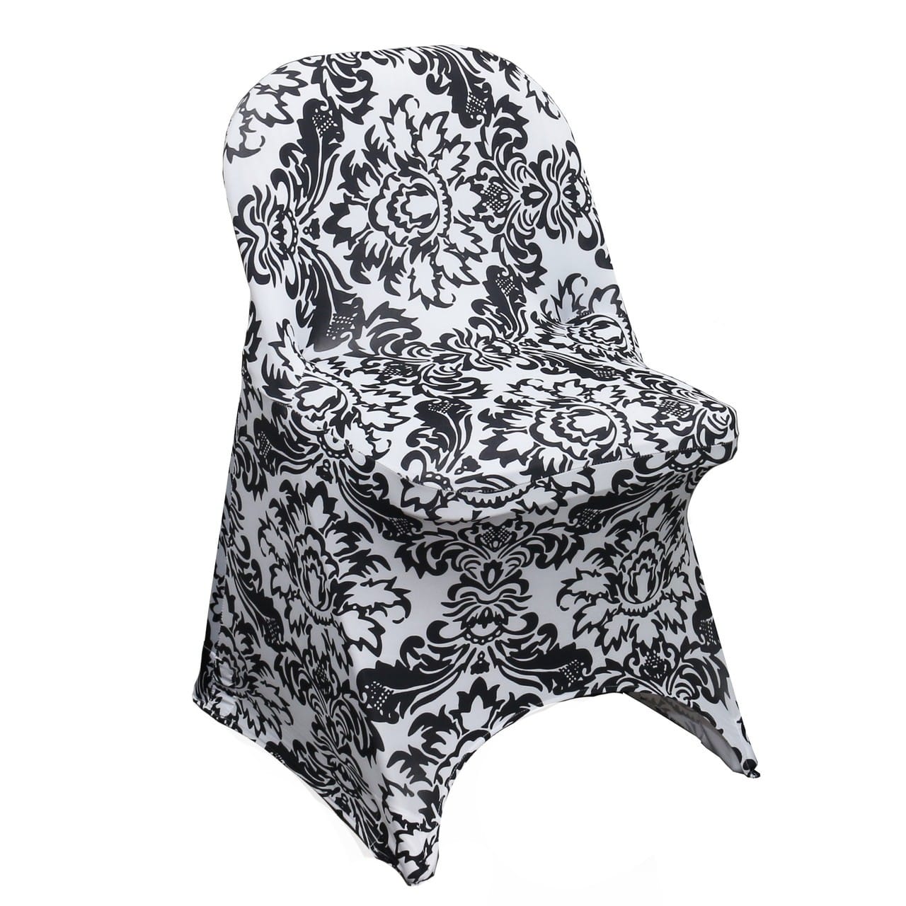 Stretch Spandex Folding Chair Cover Damask | Rental
