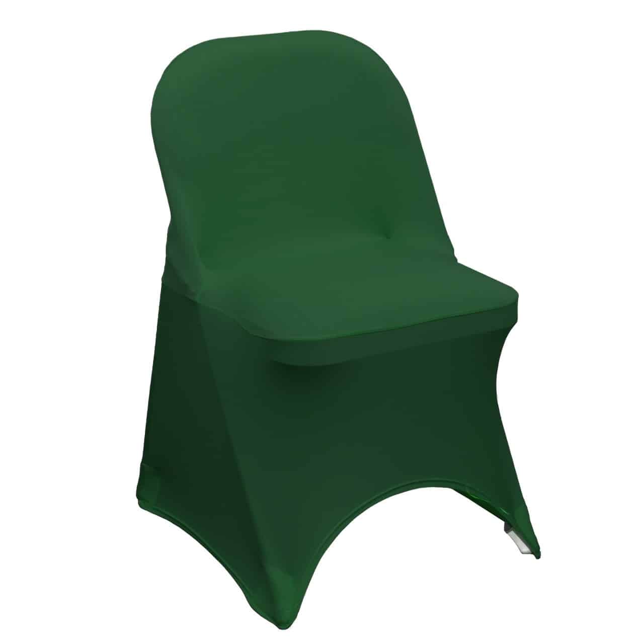 Stretch Spandex Folding Chair Cover Hunter Green | Rental