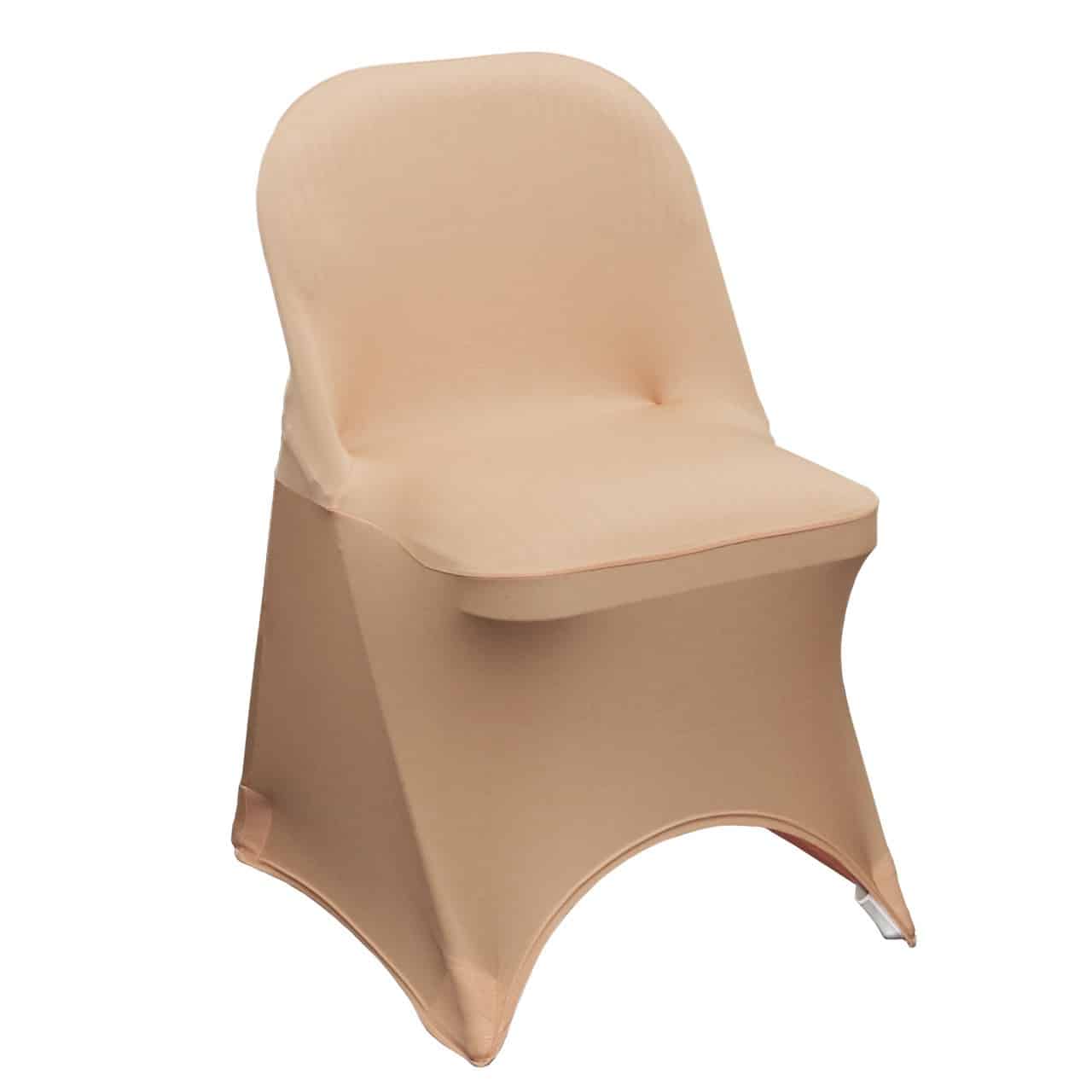 Stretch Spandex Folding Chair Cover Peach | Rental