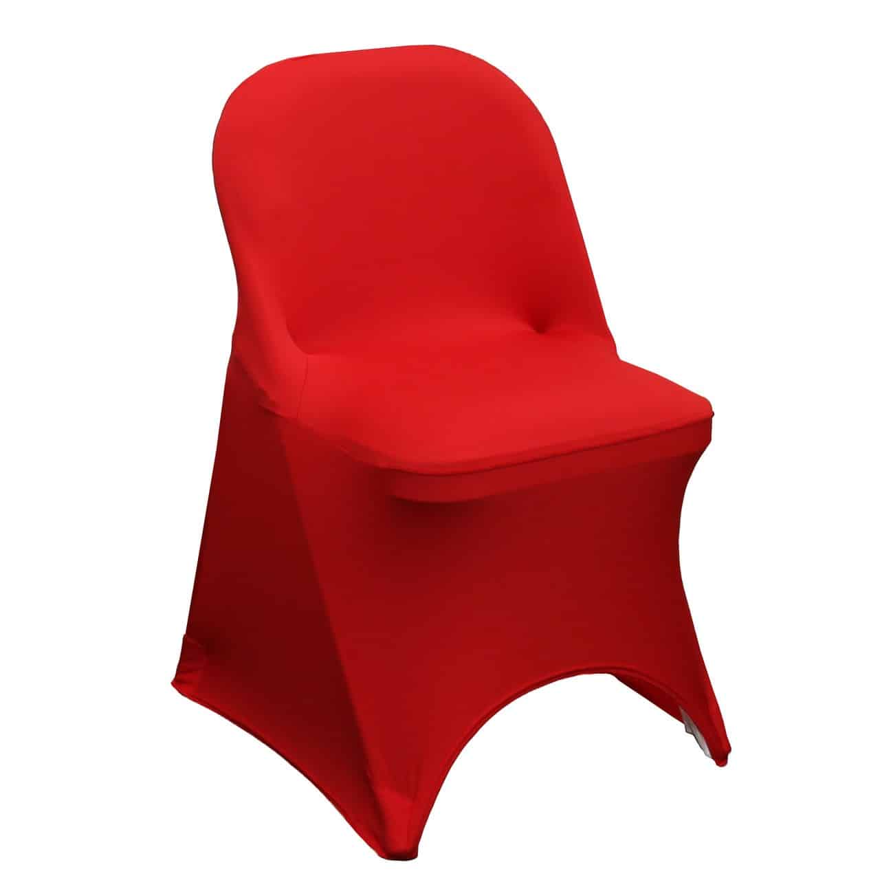 Stretch Spandex Folding Chair Cover Red | Rental