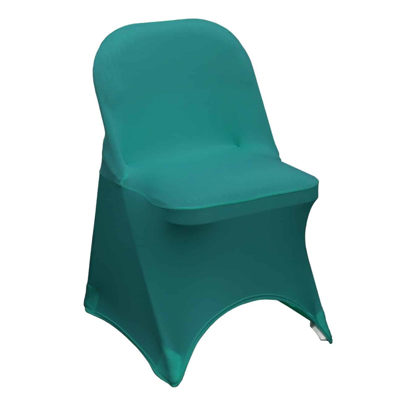 Stretch Spandex Folding Chair Cover Teal | Rental