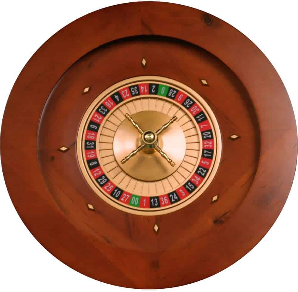 Part – 19.5″ Wood Roulette Casino Wheel | Rental