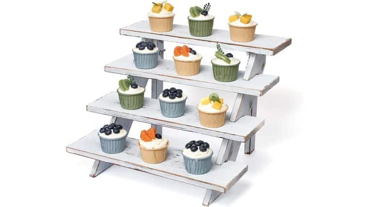 Wooden Rustic Cupcake Stand | 24 Cupcakes | Rental Wooden Rustic Cupcake Stand | 24 Cupcakes | Rental