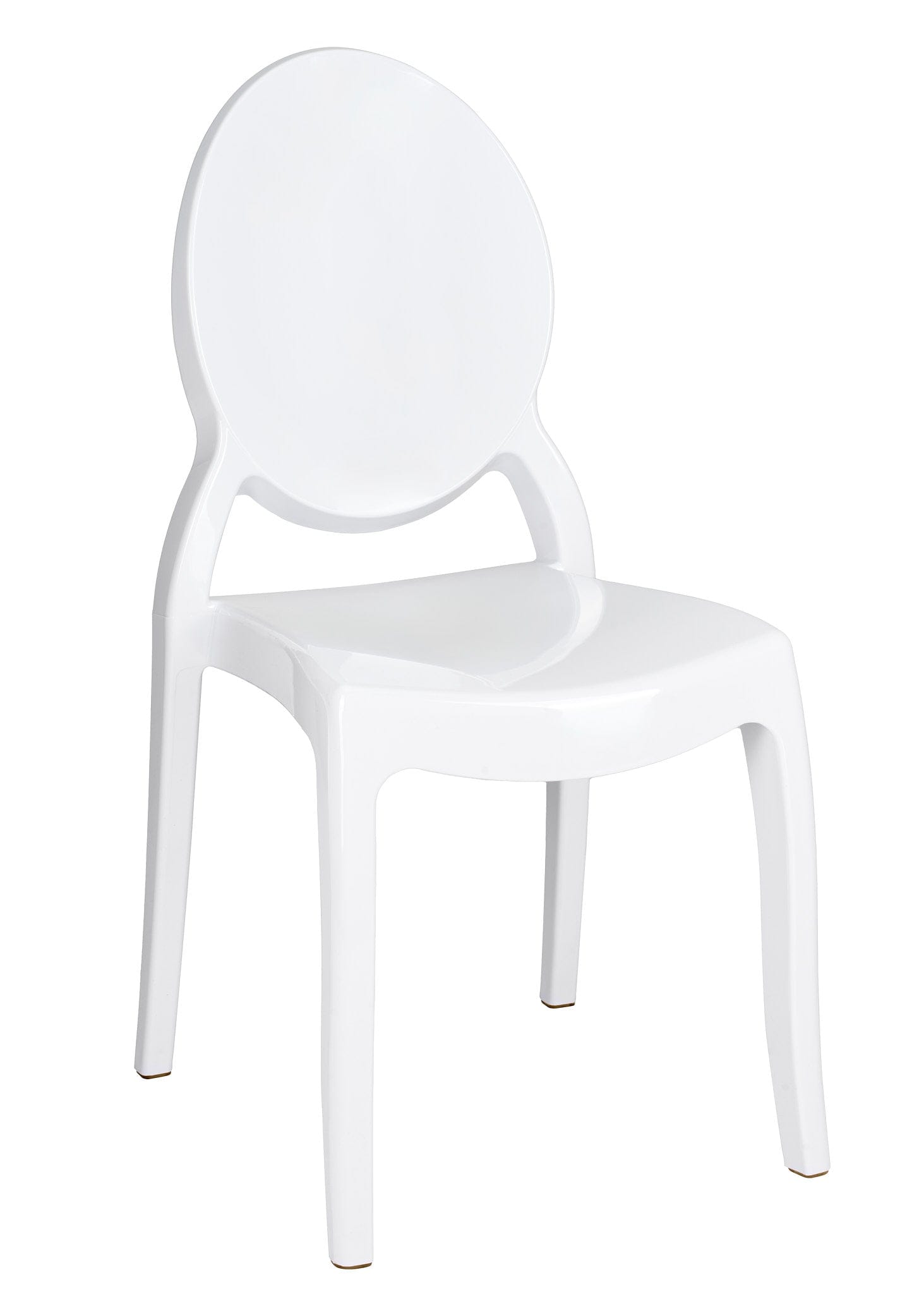 White Resin Oval Back Sophia Ghost Chair | Rental White Resin Oval Back Sophia Ghost Chair | Rental