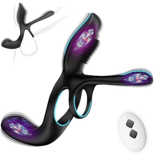Vibrator for Couple, 3 in 1 Vibrating Cock Ring with 10 Modes, Men’s Penis Rings Vibrators, Perineum Mens Vibrator, G spot, Clitorals Stimulator for Women, Sex Novelties, Adult Sex | Rental Vibrator for Couple, 3 in 1 Vibrating Cock Ring with 10 Modes, Men’s Penis Rings Vibrators, Perineum Mens Vibrator, G spot, Clitorals Stimulator for Women, Sex Novelties, Adult Sex | Rental